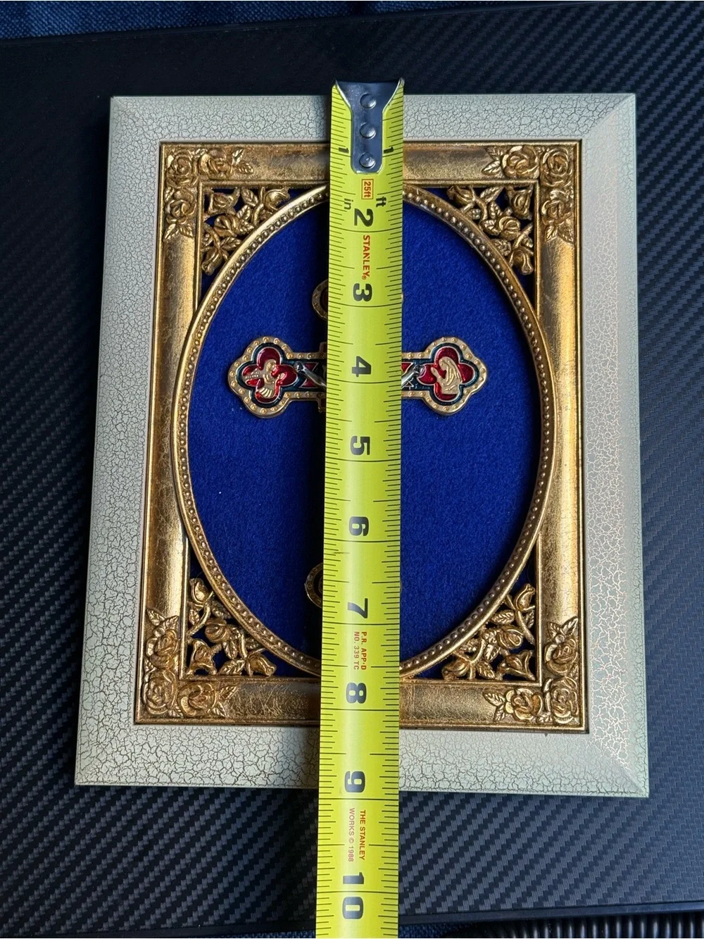 Size 9x7 - Vatican Jubilee 2000 Christus Heri Hodie Semper Framed Cross Art